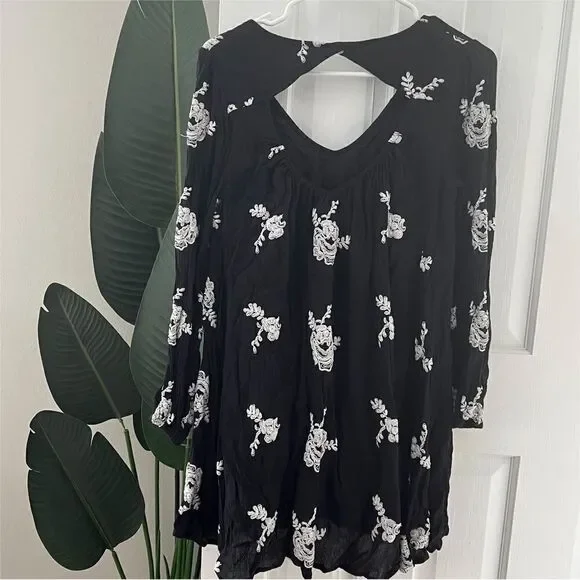 Free People Embroidered Floral Mini Tunic Dress - Picture 7 of 7